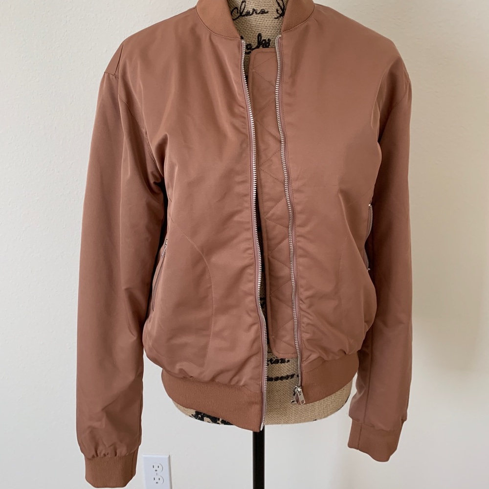 NWT Women’s Bomber Jacket-Dusky Rose Size Med